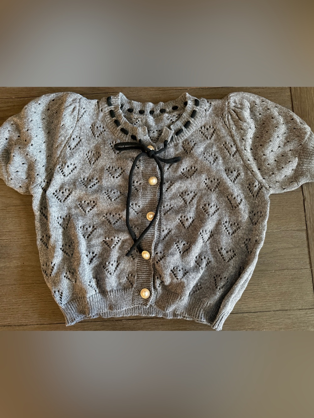 SHEIN Women's Lightweight Eyelet Knit Cardigan Sweater - Size 0XL